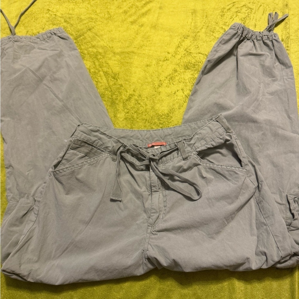 WNS Anthropology Pilcro Green Moss Cargo Utility Pant Sz 29 EUC - Picture 2 of 9